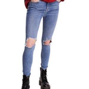 Free People Busted Knee Skinny Jean